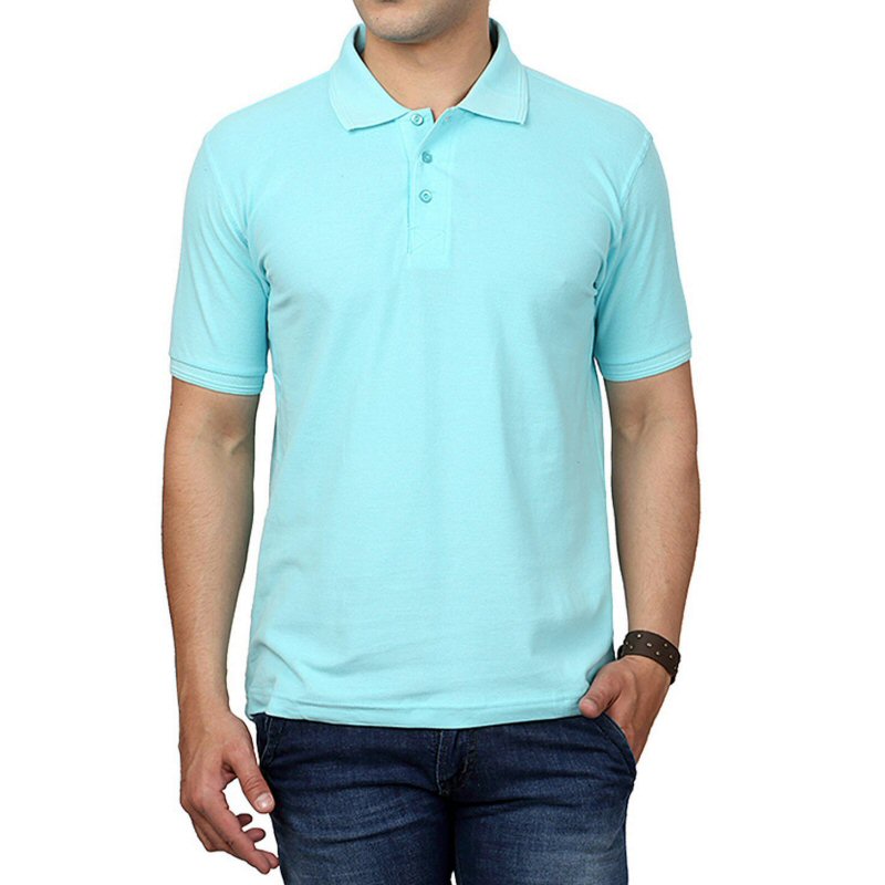 Mint Plain Cotton Collar Polo T-shirt Mint Plain Cotton Collar Polo T-shirt