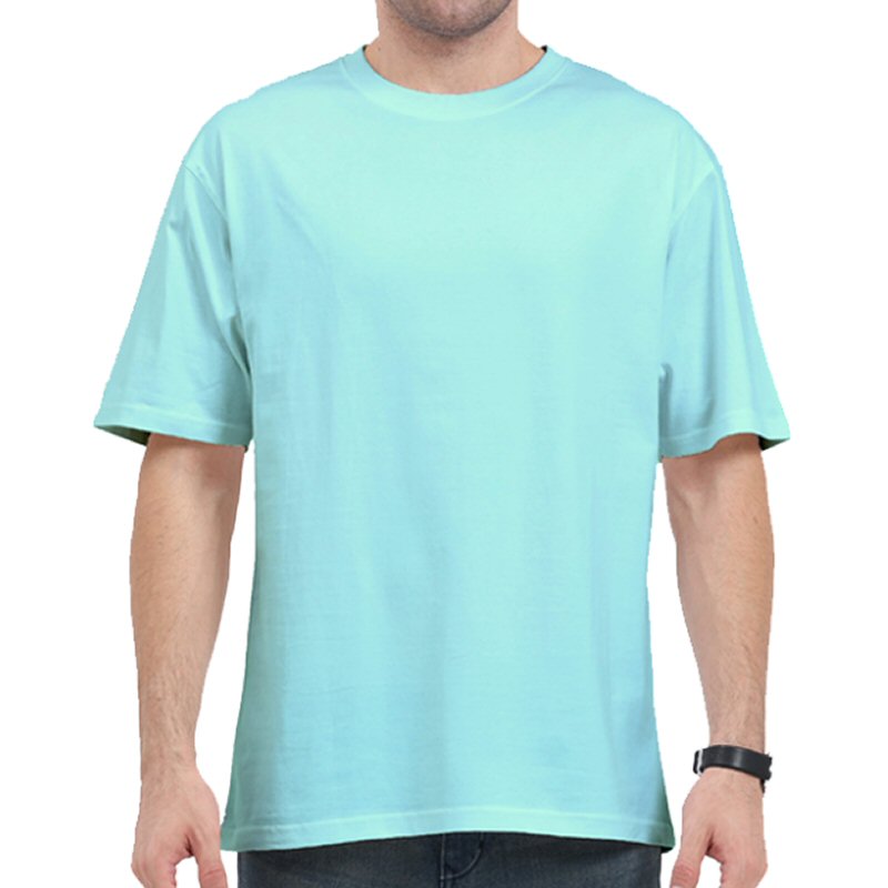 Mint Plain Cotton Oversized 240 Gsm Round Neck T-shirt Mint Plain Cotton Oversized 240 Gsm Round Neck T-shirt