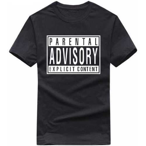 Parental Advisory Explicity Content Explicit (18+) Slogan T-Shirts