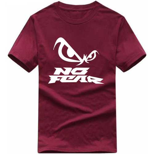No Fear Symbol Slogan T-Shirts