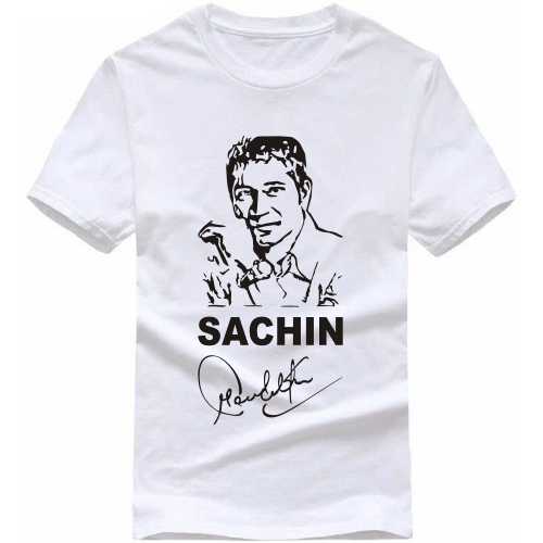 Sachin Tendulkar Autograph Cricket Slogan T-Shirts