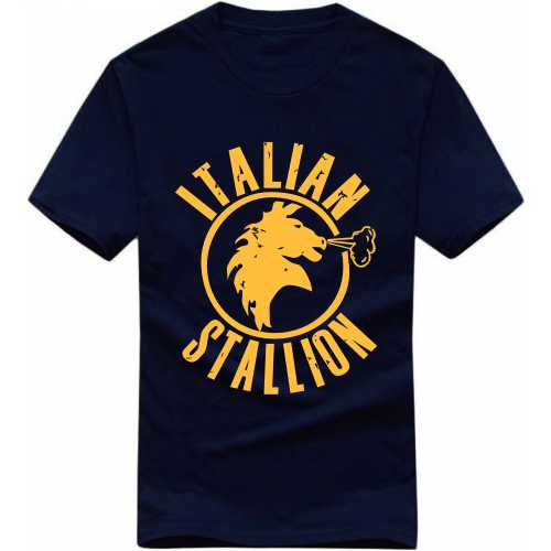 Italian Stallion Symbol Slogan T-Shirts