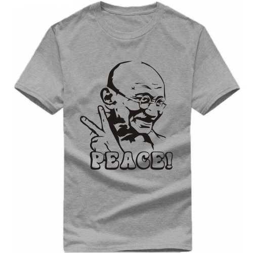 Gandhi Peace India Patriotic Slogan  T-Shirts