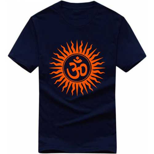 Fire Om India Patriotic Slogan  T-Shirts