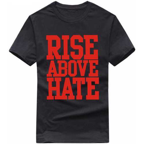 Rise Above Hate Gym T-shirt India