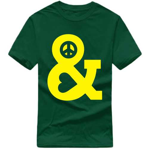Peace And Love Symbol Symbol Slogan T-Shirts