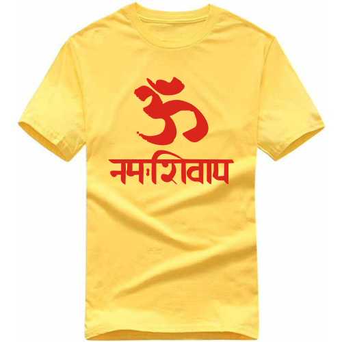 Om Namah Shivaya hindu Slogan Slogan T-Shirts