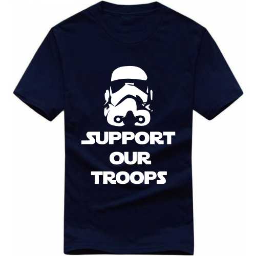 Support Our Troops India Patriotic Slogan  T-Shirts