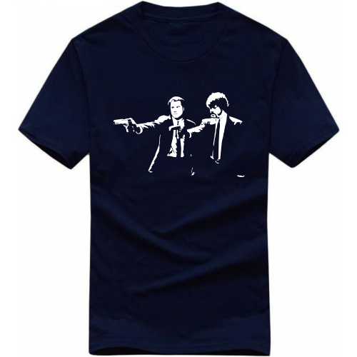 Pulp Fiction Movie Star Slogan T-Shirts