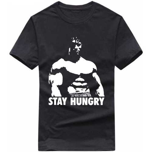 Arnold Stay Hungry Gym T-shirt India
