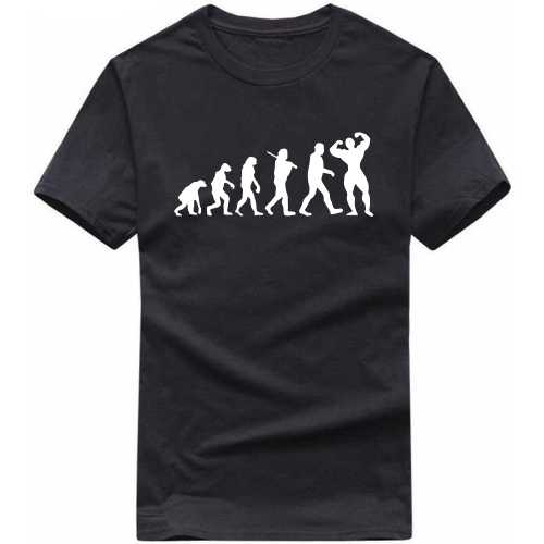 Body Building Evoltuion Gym T-shirt India