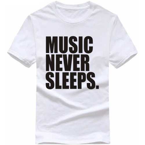 music never sleeps T Shirt
