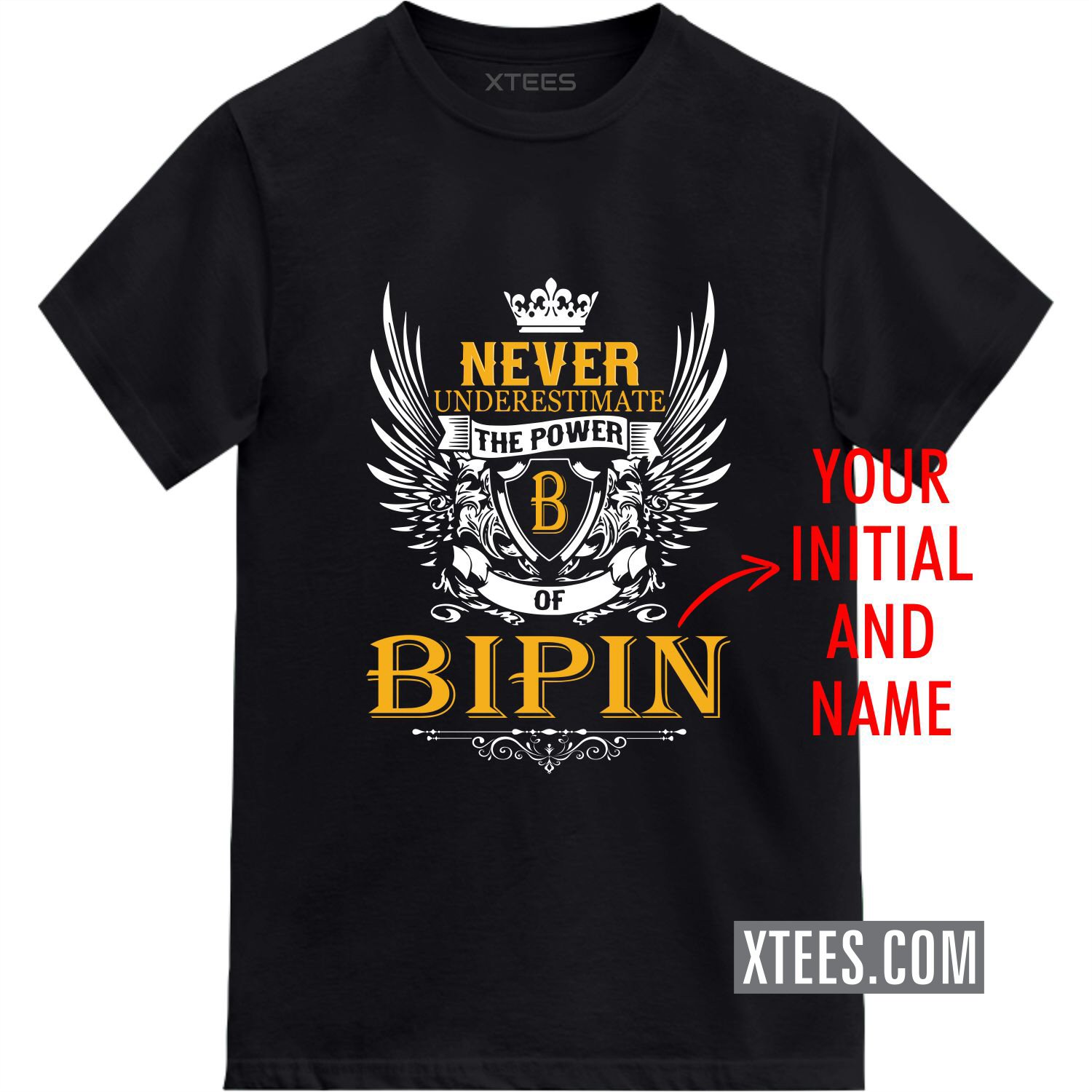 Never Underestimate The Power Of Custom Initial And Name Printed T-shirt
