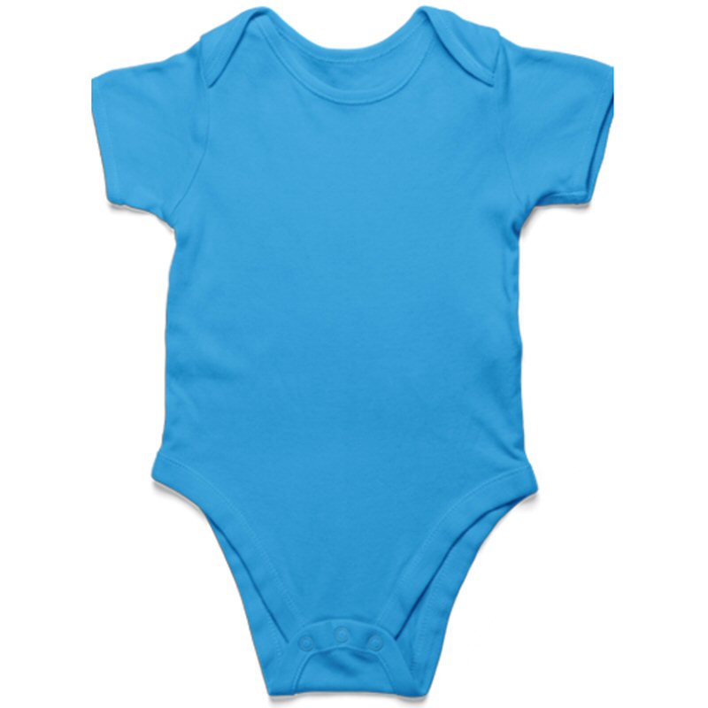 ORCHID Blue Plain Baby Rompers