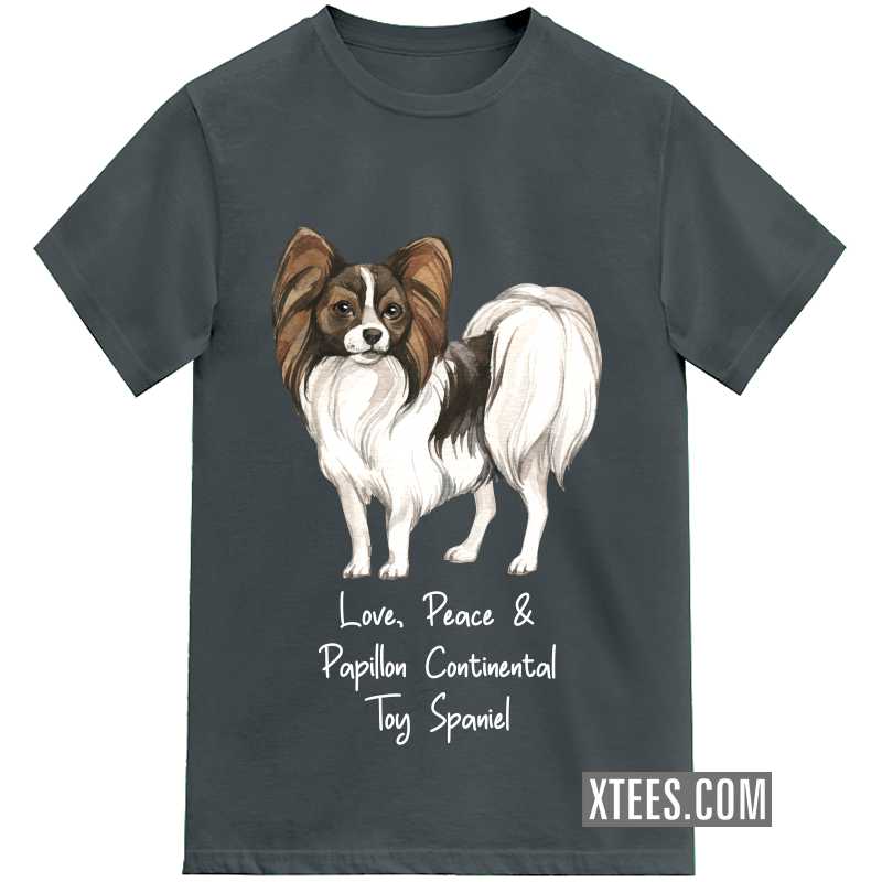  Papillon Continental Toy Spaniel Dog Printed T-shirt