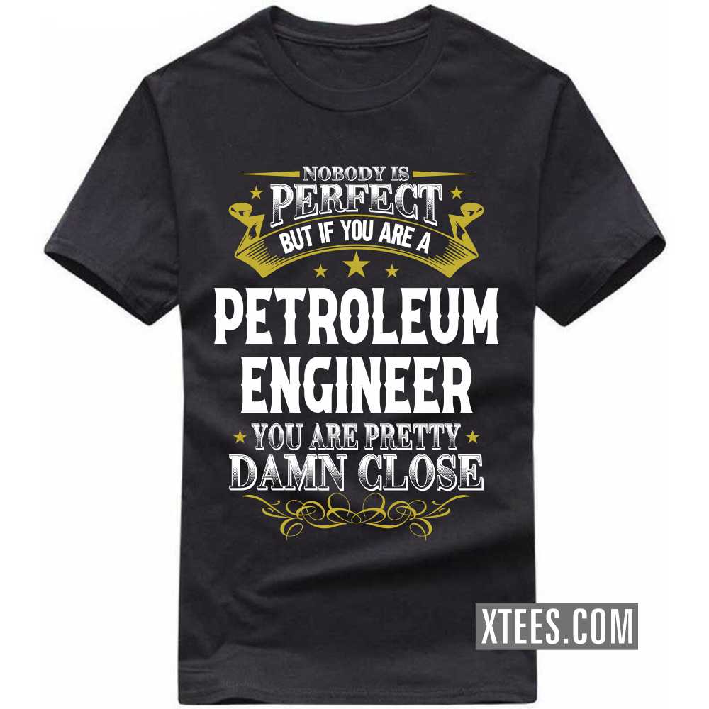 Nobody Is Perfect But If You Are A PETROLEUM ENGINEER You Are Pretty Damn Close Profession T-shirt