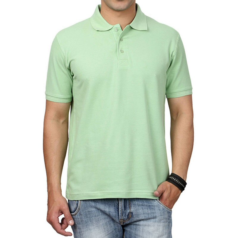 Pista Plain Cotton Collar Polo T-shirt Pista Plain Cotton Collar Polo T-shirt