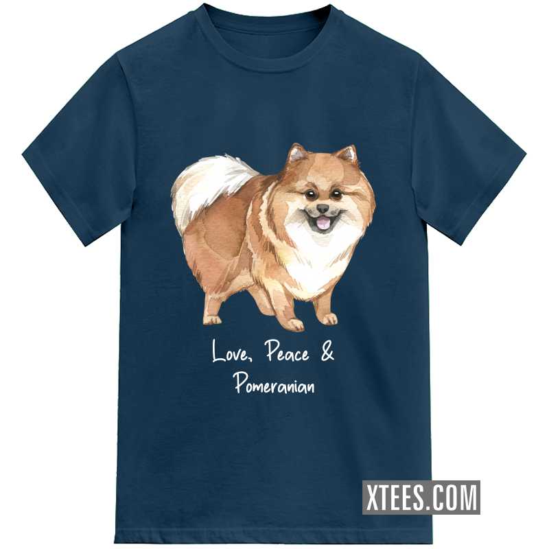Pomeranian Dog Printed T-shirt