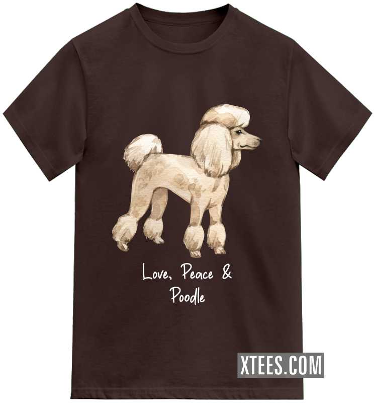Poodle Miniature Dog Printed T-shirt