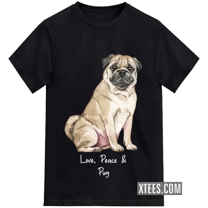 Pug Dog Printed T-shirt