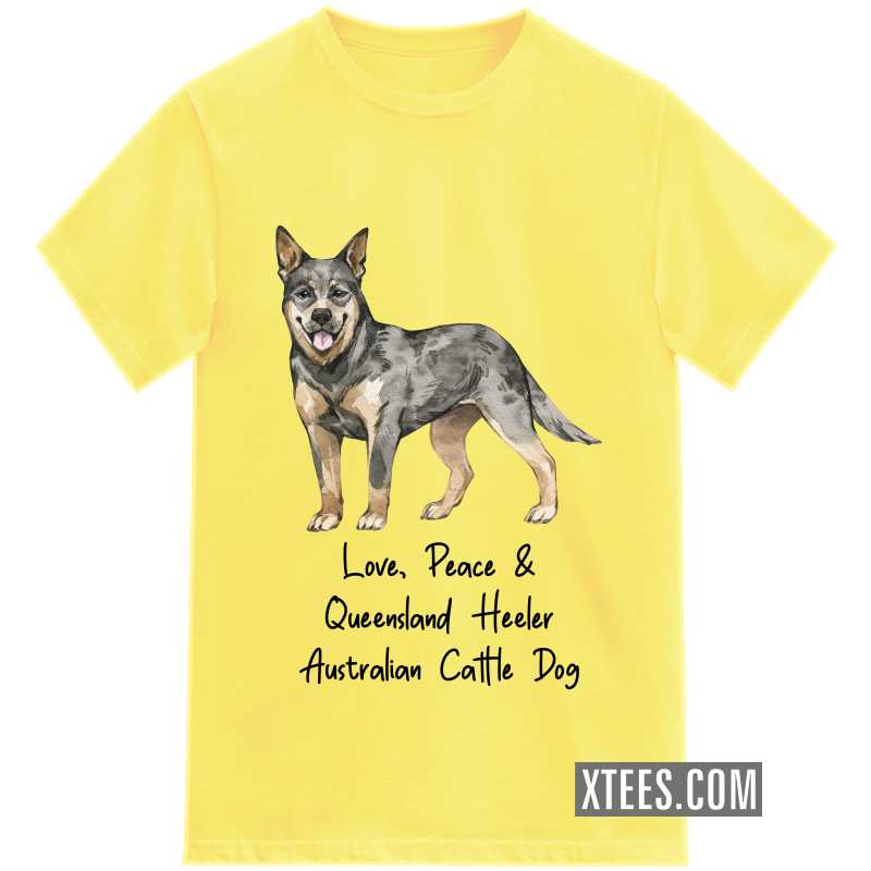 Queensland Heeler Australian Cattle Dog Dog Printed Kids T-shirt