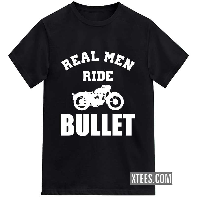 Real Men Ride Royal Enfield Biker T-shirt India