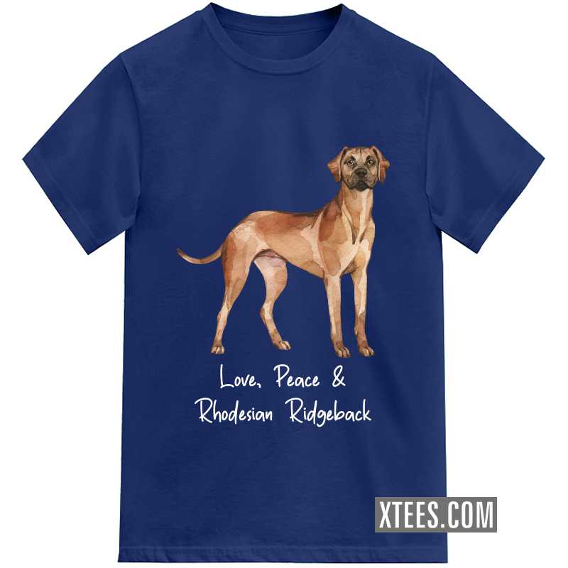 Rhodesian Ridgeback Dog Printed T-shirt