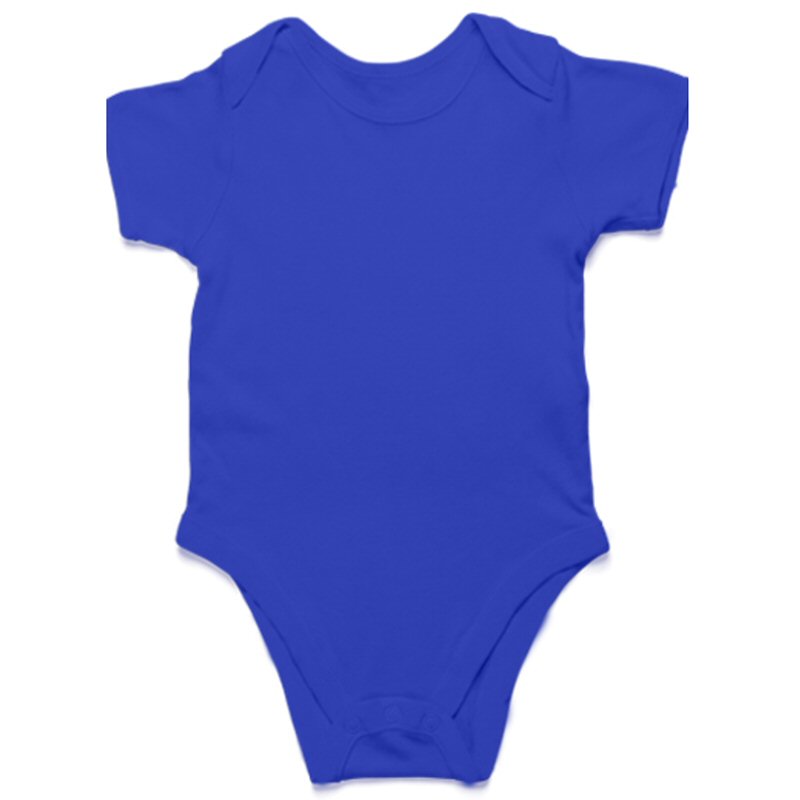 Royal Blue Plain Baby Rompers