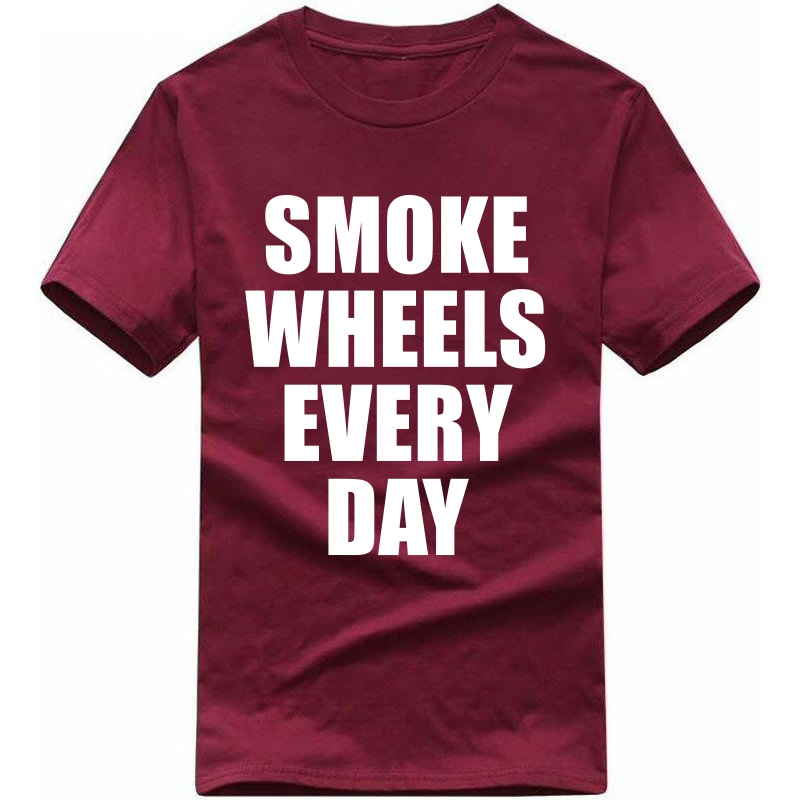 Smoke Wheels Everyday Biker T-shirt India Smoke Wheels Everyday Biker T-shirt India
