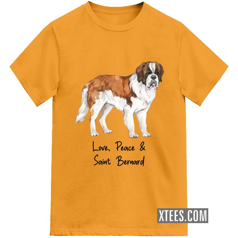 Saint Bernard Dog Printed T-shirt