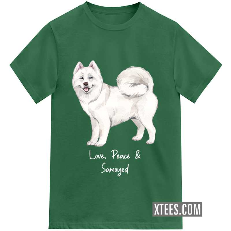 Samoyed Dog Printed T-shirt