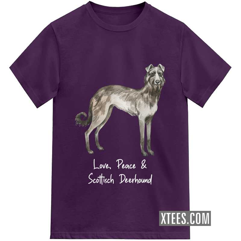 Scottisch Deerhound Dog Printed Kids T-shirt