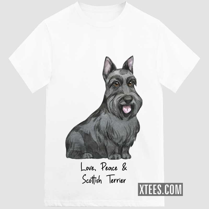 Scottish Terrier Dog Printed T-shirt