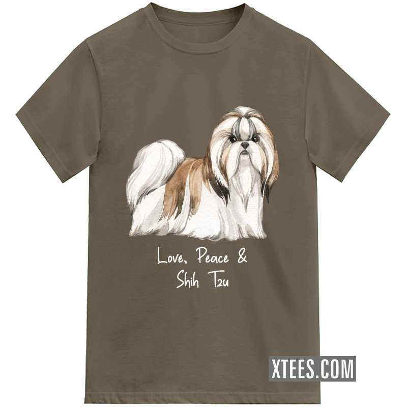  Shih Tzu Dog Printed T-shirt