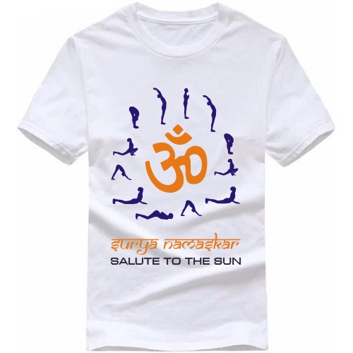 surya namaskar salute to the sun yoga T Shirt
