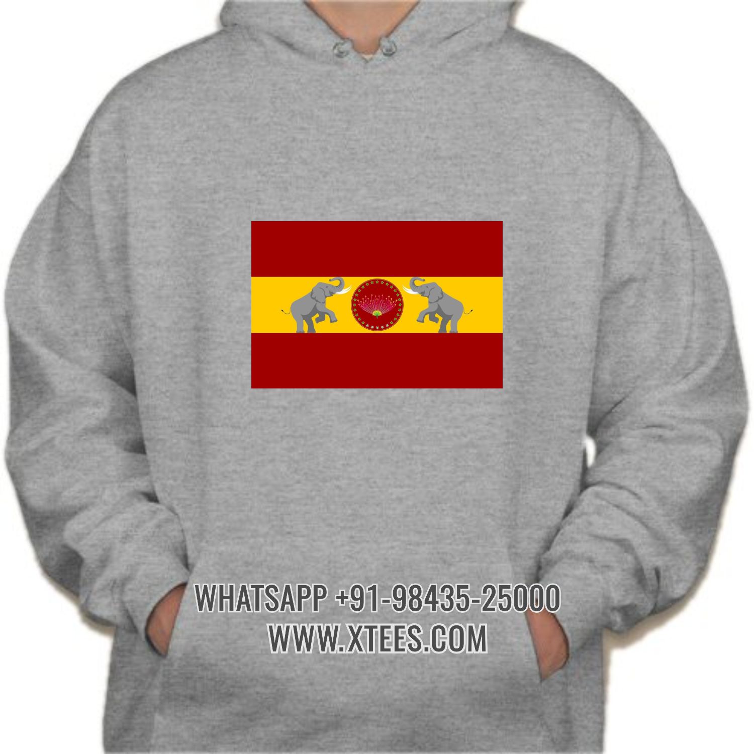 Tamilaga Vettri Kazhagam TVK Logo 1 Printed Hoodie