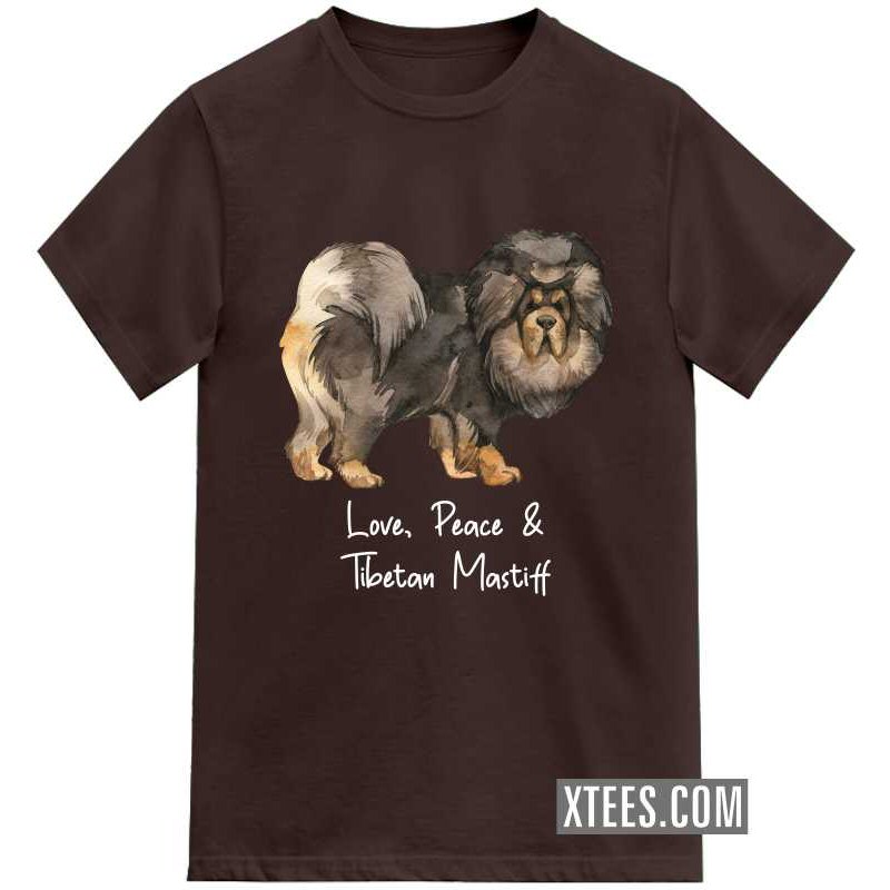 Tibetan Mastiff Dog Printed T-shirt