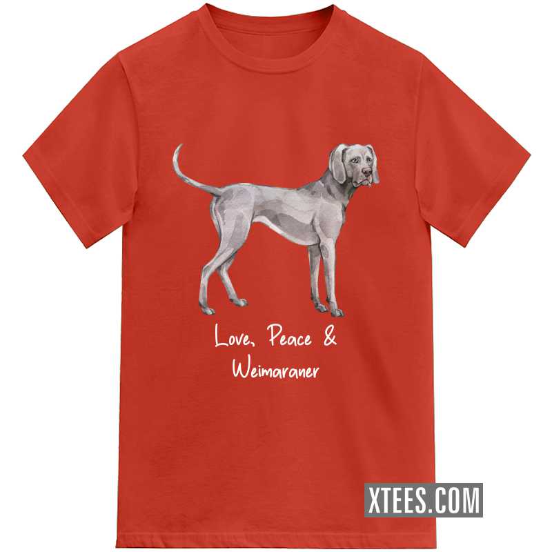 Weimaraner Dog Printed T-shirt