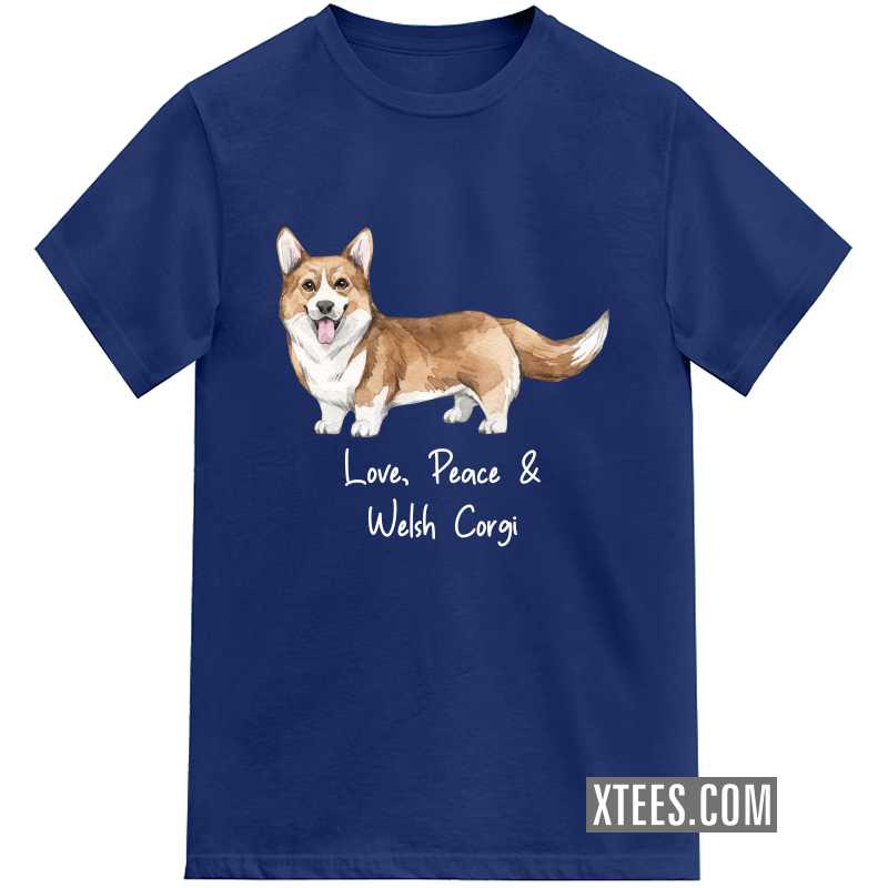 Welsh Corgi Dog Printed Kids T-shirt