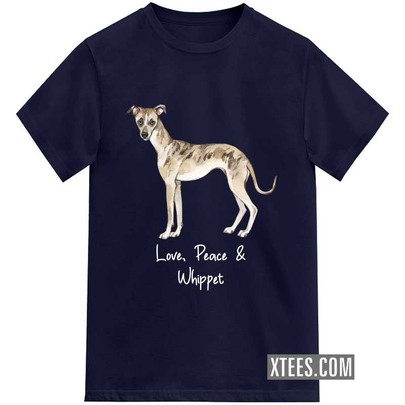 Whippet Dog Printed T-shirt