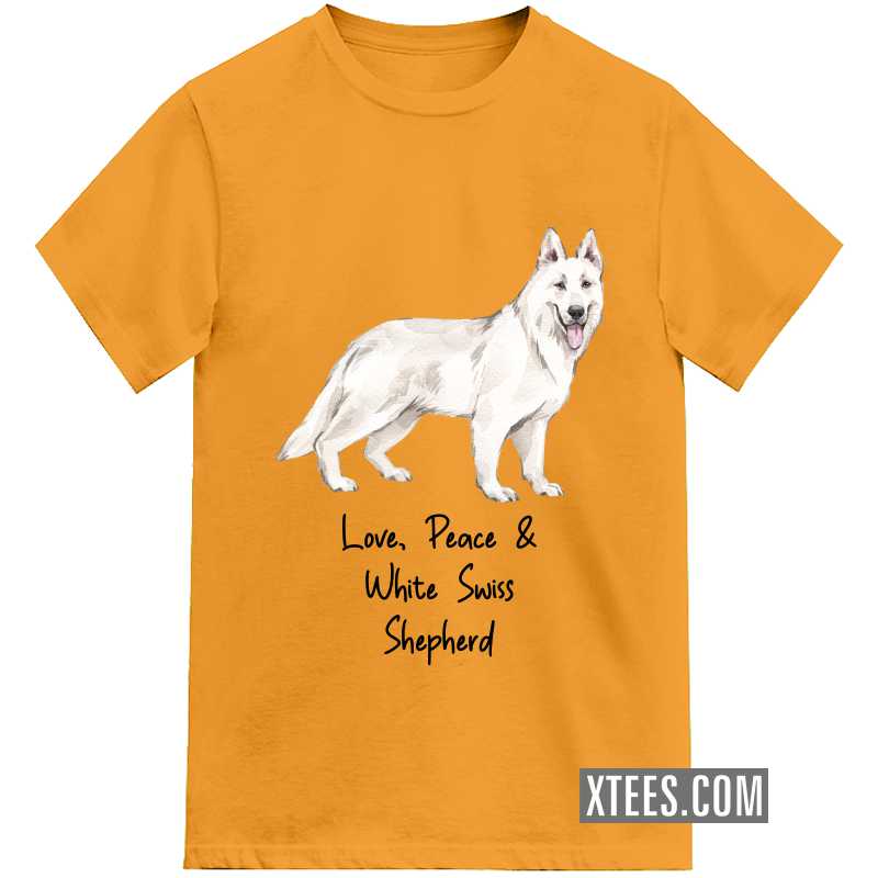 White Swiss Shepherd Dog Printed Kids T-shirt image White Swiss Shepherd Dog Printed Kids T-shirt image