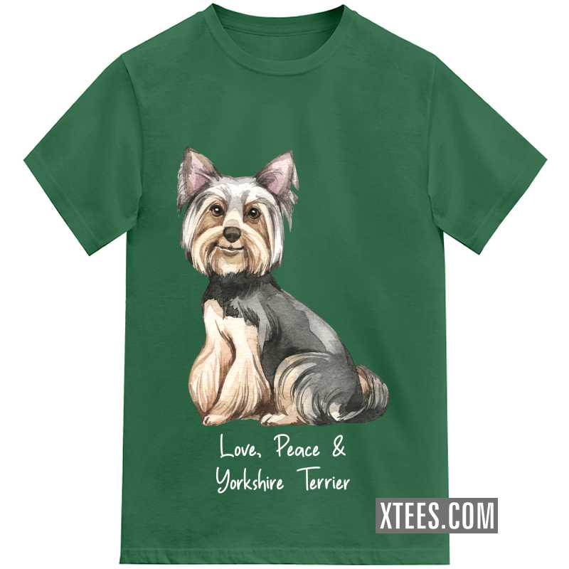 Yorkshire Terrier Dog Printed T-shirt