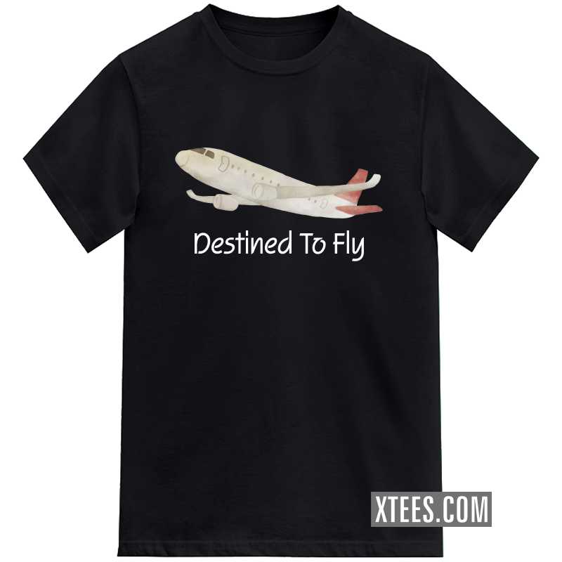 Destined To Fly Airplane Printed Kids T-shirt
